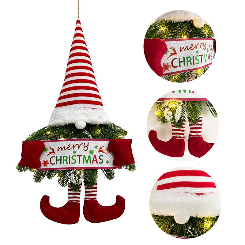 Christmas LED Faceless Santa Doll and Dwarf Lights