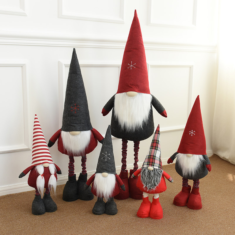 Customized Felt Gnomes with Extendable Legs - Choose Your Size