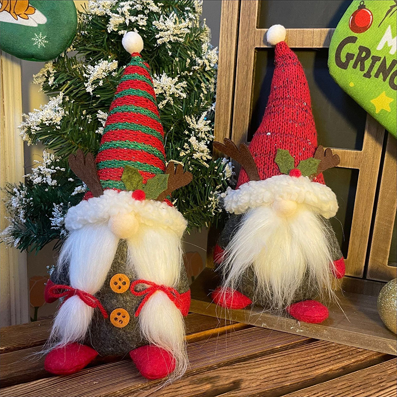 Gnomo de Natal de rena escandinava feito à mão