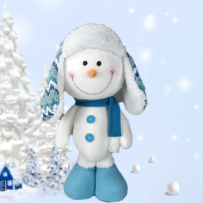 Regali del festival Bambola pupazzo di neve di Natale in piedi