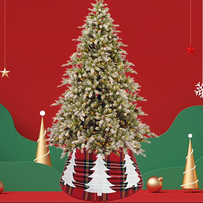 Клетчатая мини-юбка-елка: идеально подходит для вашей рождественской елки