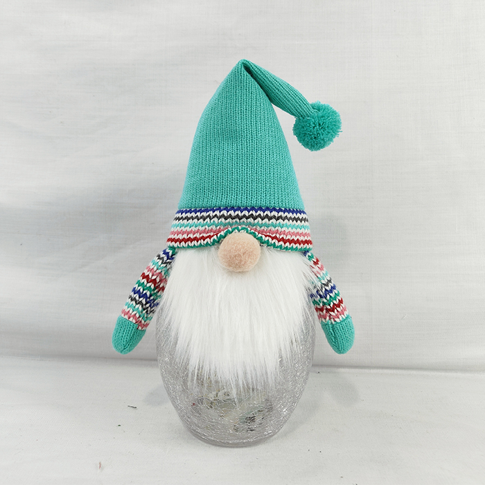 Christmas Plush Gnome Candy Jar Decor