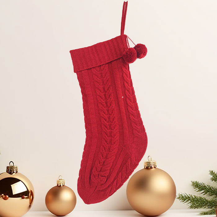 Noel Hediyesi Çorap Boş Örme Çorap