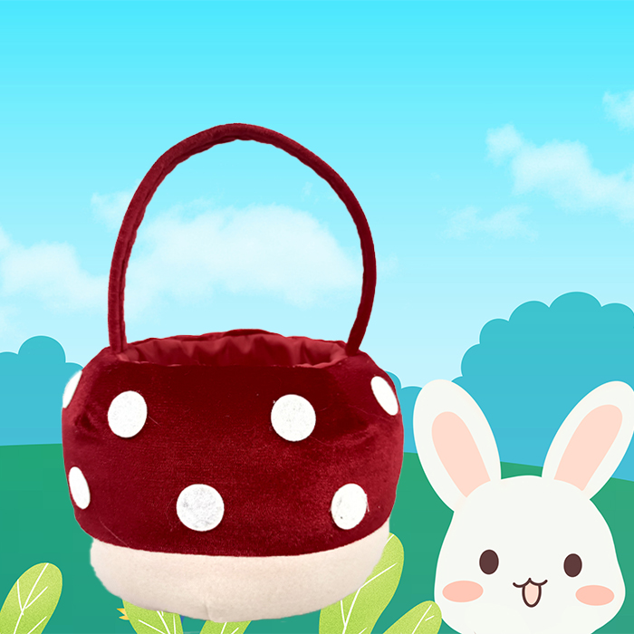 Personalized Red Mushroom Easter Basket