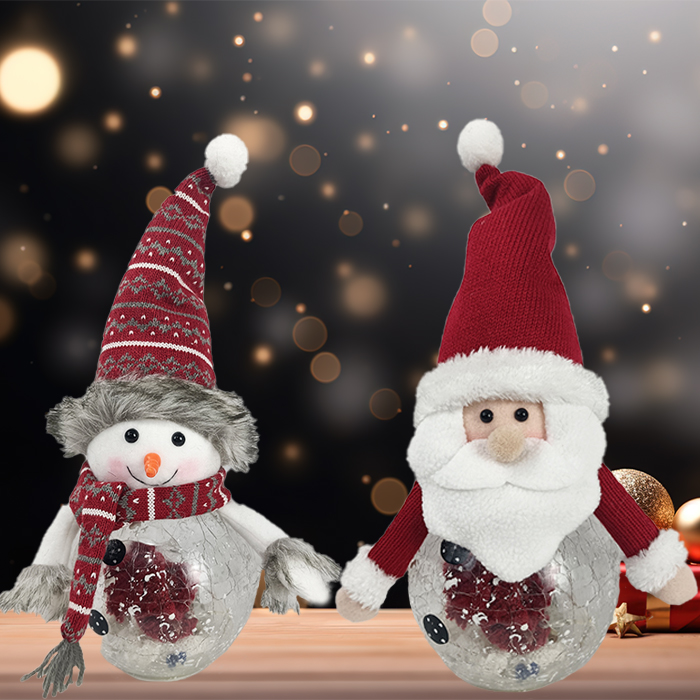 Weihnachtsmann-Schneemann-Dekoration für Candy Jay