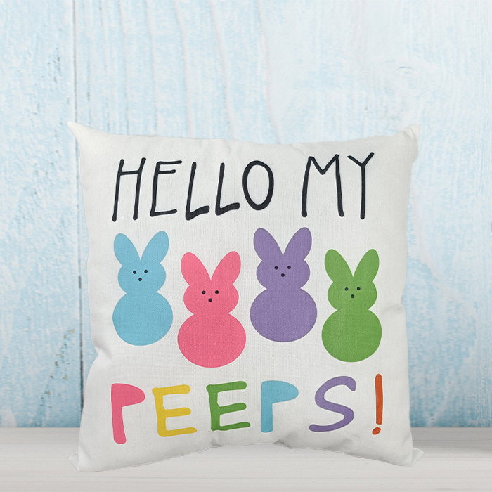 Easter Bunny Pillow Covers Rabbit Blessing Throw Pillows