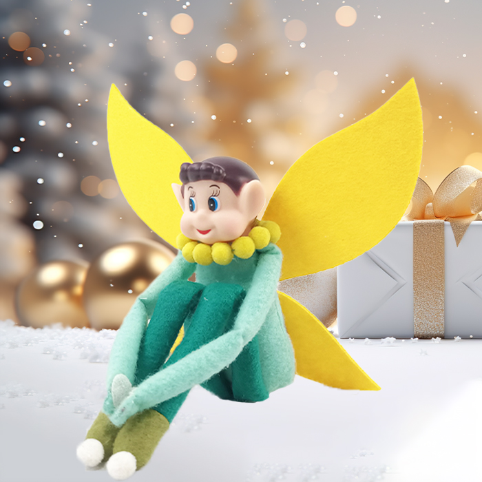 Dostosowany słodki motylkowy elf z wróżką na prezent dla dzieci
