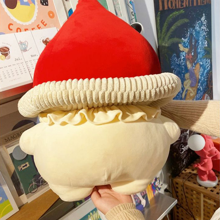 Lovely Red Mushroom Sister Throw Pillow Stuffed Doll