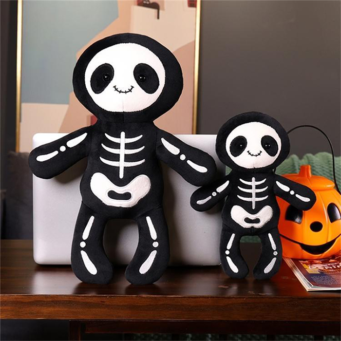 Bantal Kusyen Anak Patung Skeleton Halloween yang disumbat