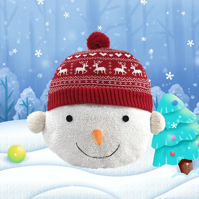 Cute Christmas Snowman Doll Pillow For Kids Gifts