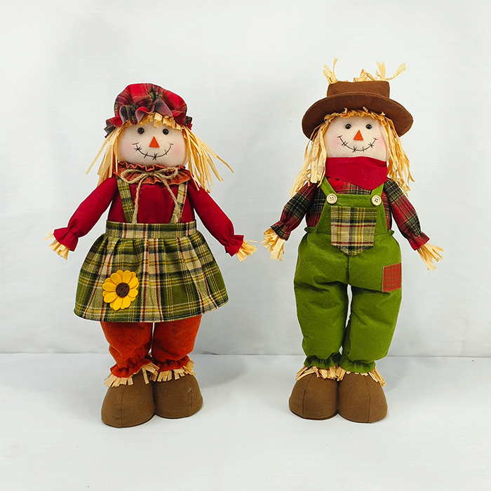 Wholesale Harvest Festival Boy and Girl Scarecrow Doll