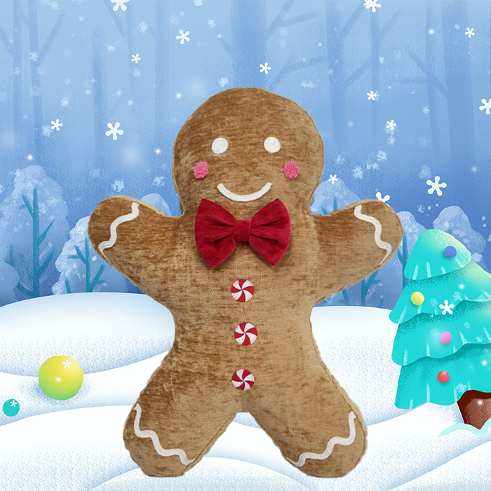 Christmas Gingerbread Stuffed Doll Pillow
