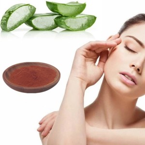 Ċiniż bl-ingrossa Pure Naturali Aloe Vera Leaf Extract Aloin Barbaloin għal Skincare