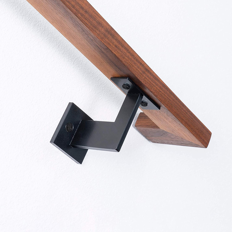 Handrail Bracket - Contemporary Steel Stair Rail Black by Bold MFG & Supple in Austin TX (7)qic