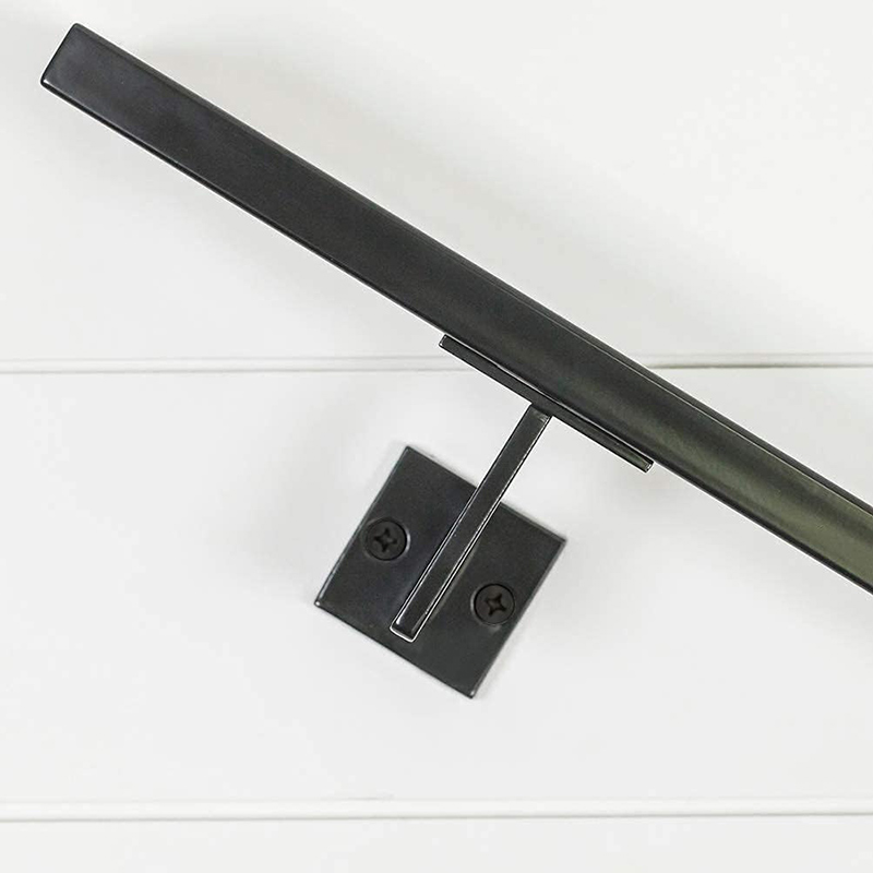 Handrail Bracket - Contemporary Steel Stair Rail Black by Bold MFG & Supply in Austin TX (6)tmm