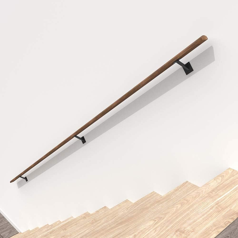 Handrail Bracket Heavy Duty Steel Stair Parts for Wall Mounted Staircase Railings Accessories Stairway Support Hardware for Wood Flat Square Railingsetu