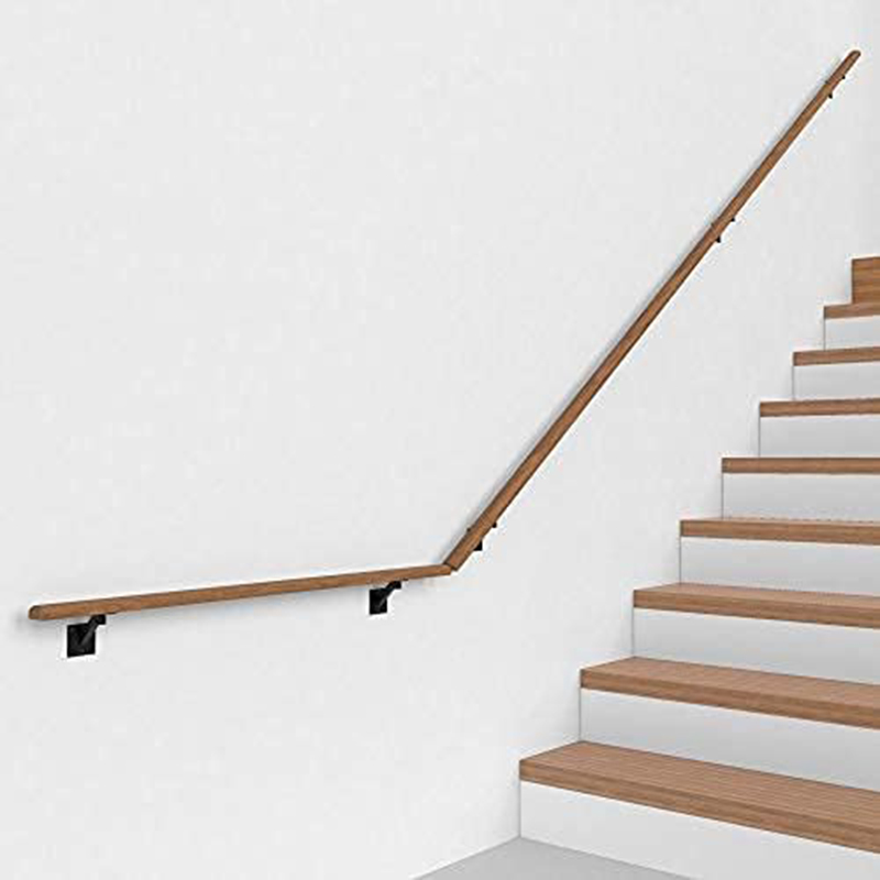 Ledstångsfäste Kraftigt ståltrappdelar för väggmonterade trappräcken Tillbehör Trappstöd Hårdvara för trä Platta fyrkantiga räcken9xn