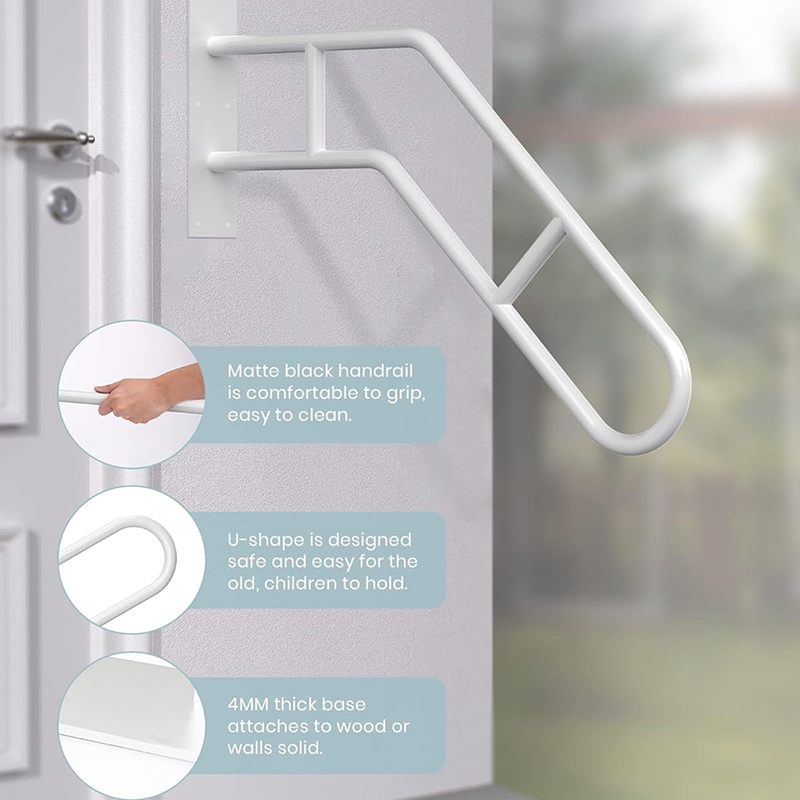 Handrail for Outdoor Grab Bar Frossvt Wall Mount Handrail, 25a5w