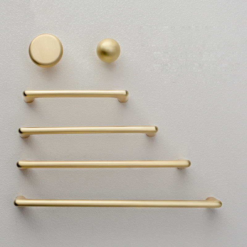 Poignées bouton nordique moderne placard armoire tirer fenêtre porte tiroir armoires de cuisine or luxe métal meubles poignées bouton