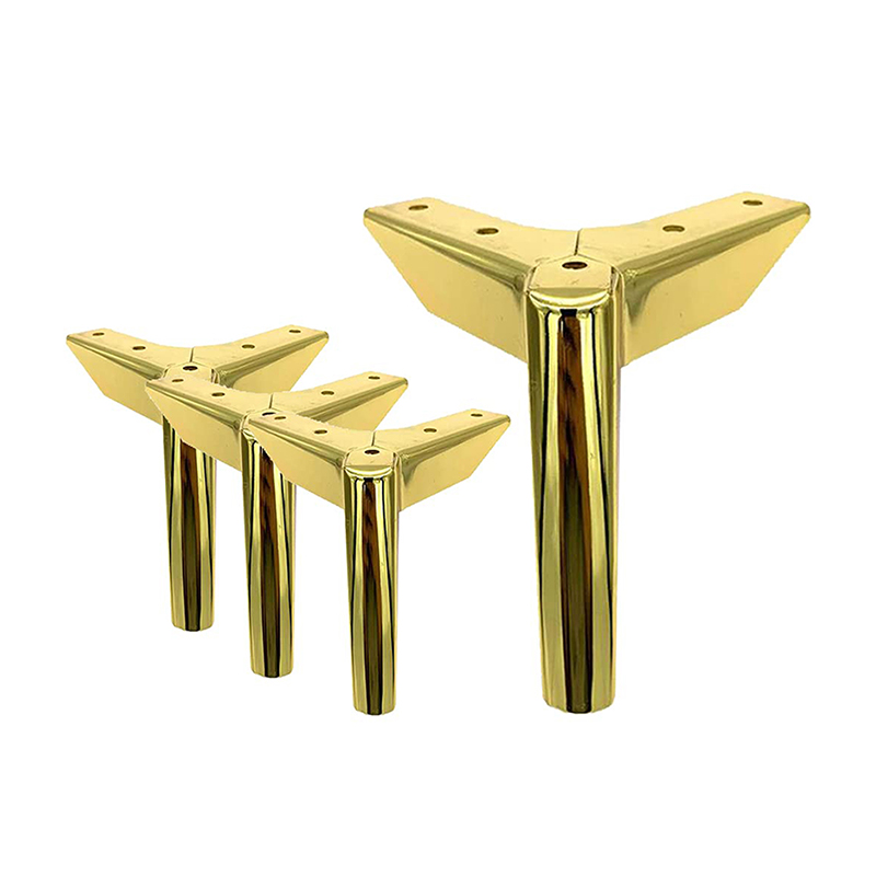 Sofa Leg Parts Accessories Hardware Luxury Gold Iron Steel Metal Bench Stool Bed Cabinet Chair Sofa Furniture Legs For Furniture