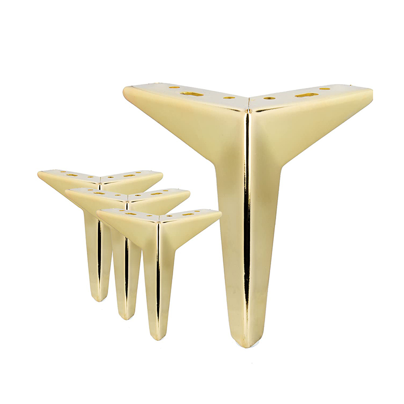 Sofá perna peças acessórios de luxo ouro ferro aço metal banco fezes cama armário cadeira sofá móveis pernas para móveis