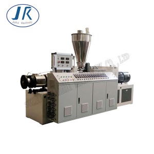I-conical double-screw extruder