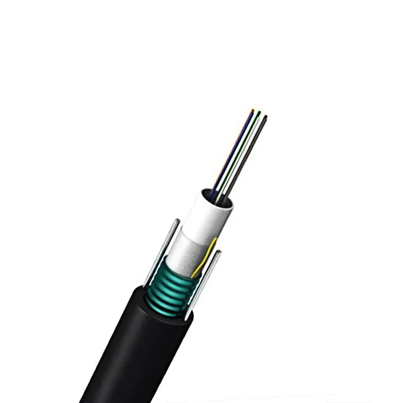 cable de fibra optica kwa nje na mambo ya ndani GYXTW 4 6 8 12 nucleos cable de fibra optica cable blindado