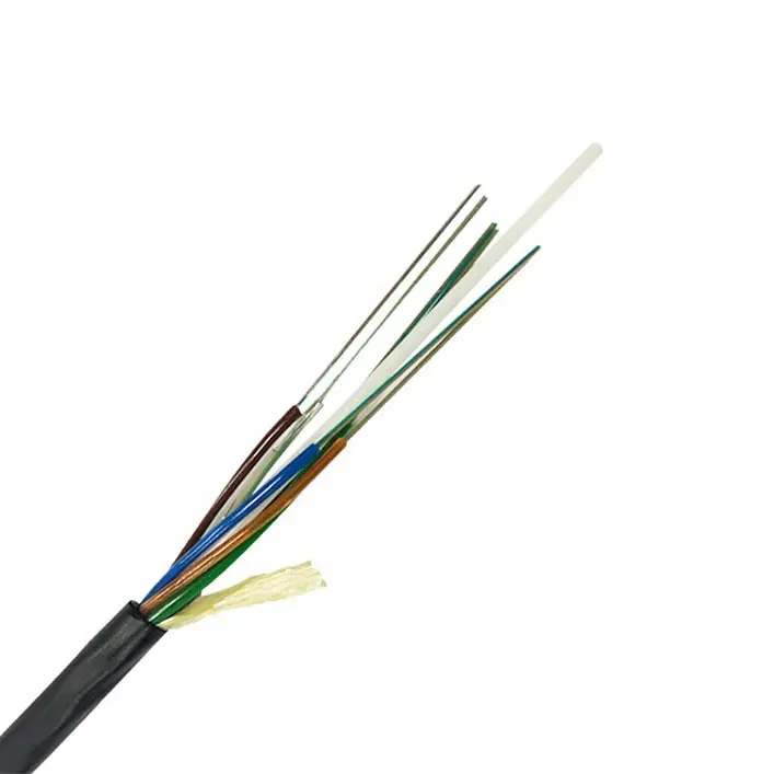 Cable de fibra optica micro soplado kwa hewa GCYFY Cable de fibra optica de conducto enterrado directo de 12 a 144 nucleos