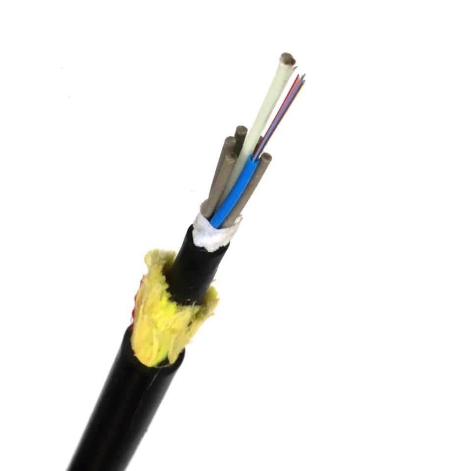 cable de fibra optica ADSS 6 12 24 48 core Cable ya fibra optica kwa nje