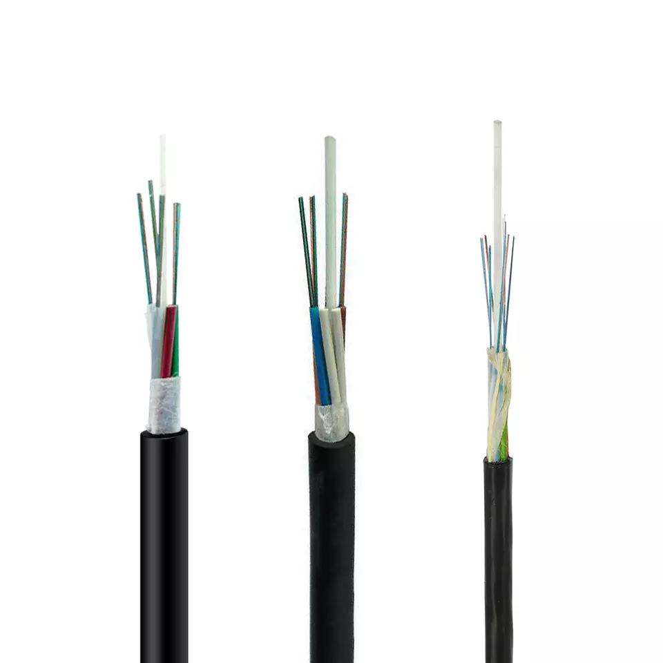 cable de fibra optica 8 core al aire bure sm 12 24 48 64 msingi GYFTY kebo ya fibra optica