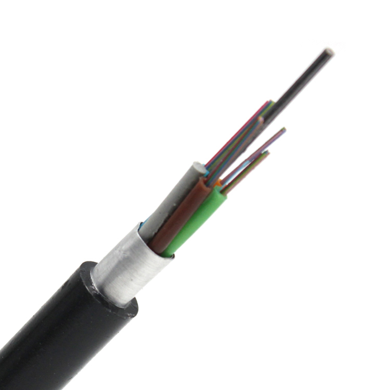 Cable de fibra enterrado directo G652D acorazado subterráneo GYTA 24 48 96 núcleos