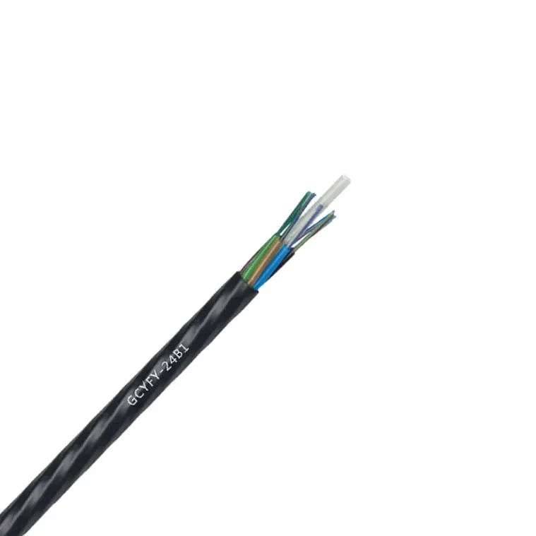GCYFY Micro Air Blown Fiber Optic Cable 12 hadi 144 Core Direct Buried Duct Fiber Optic Cable