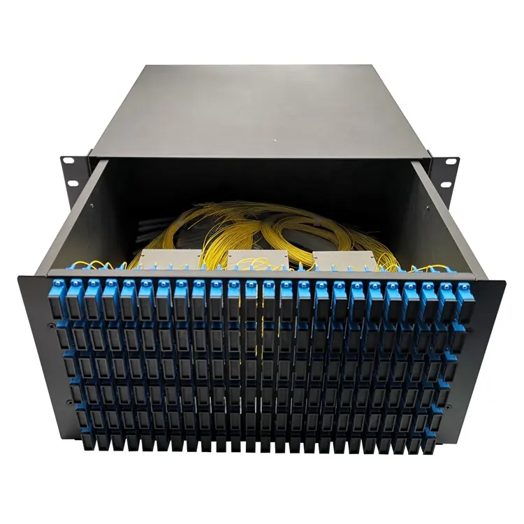 3U 96 Core LC Duplex Fiber Optic Termination Box Patch Panel