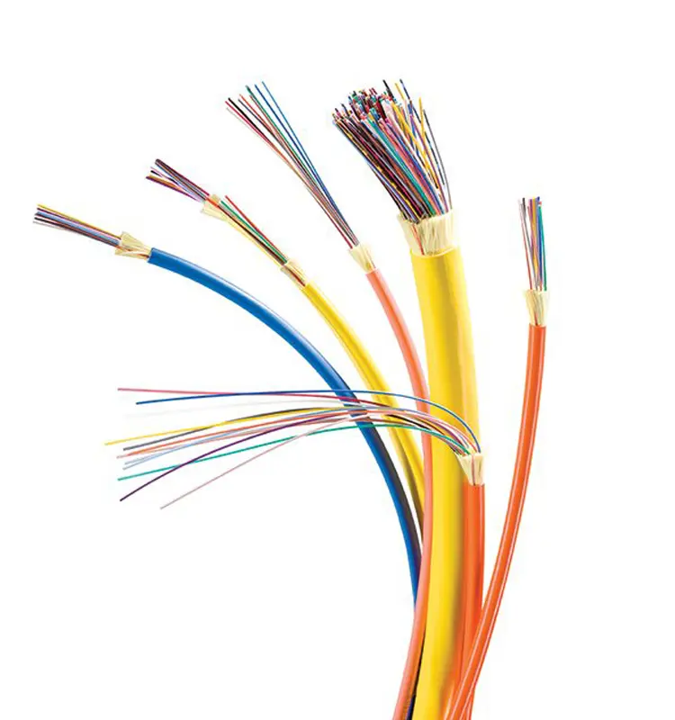 ftth óptico om3 2 4 6 8 12 core breakout cable precio distribución monomodo interior cable de fibra óptica