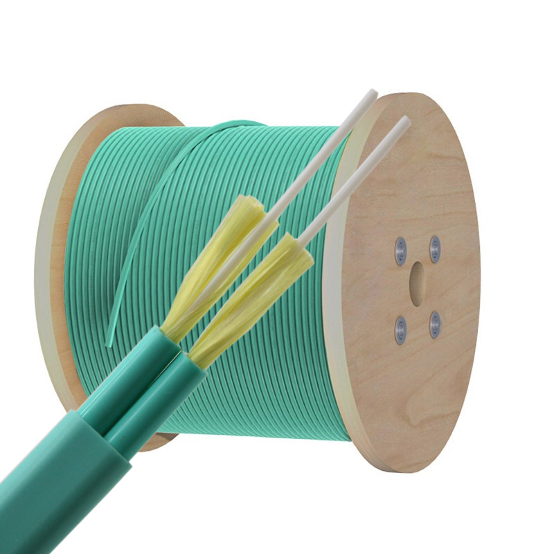 GJFJV Cable de fibra óptica interior multimodo de núcleo seco dúplex de 2 núcleos