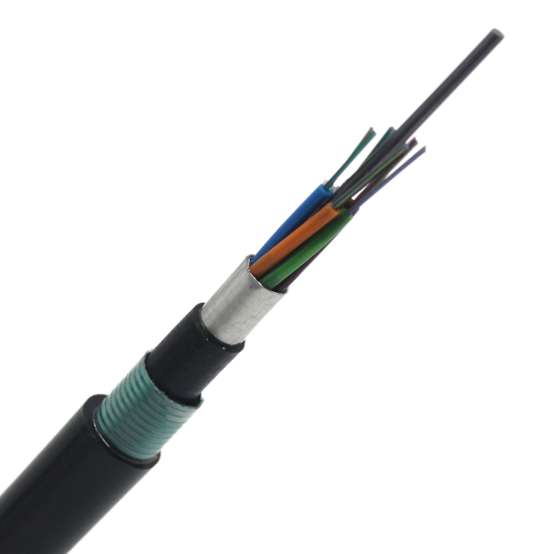 12/24/48/72/144 Core Outdoor GYTA53 Aluminium Indoor Fiber Optic Cable