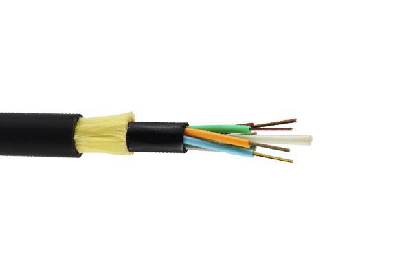 12 24 36 48 96 144 2-288 Core Double Jacket ADSS Kabel de fibra optica