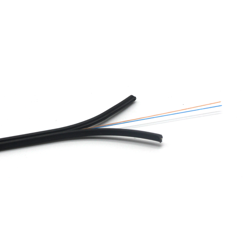 1 Cable de fibra óptica de cable de descenso interior FTTH de 2 núcleos Cable de fibra óptica