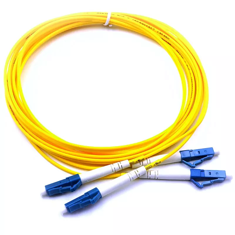 equipo de fibra óptica lc duplex dx sm 9/125 patch cable
