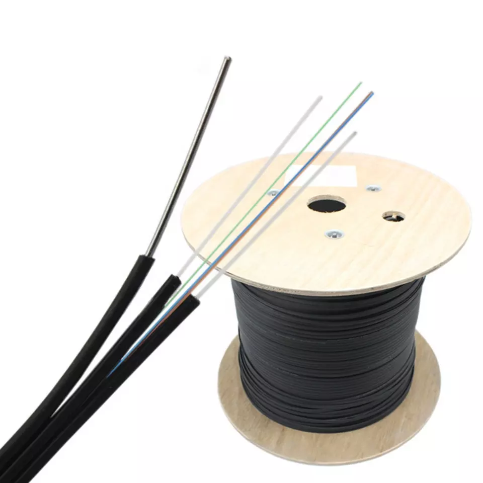 Udendørs fiberoptisk nedkabel G657A1 FTTH fiberoptisk 1 2 4 farver FTTH fiberoptisk kabel