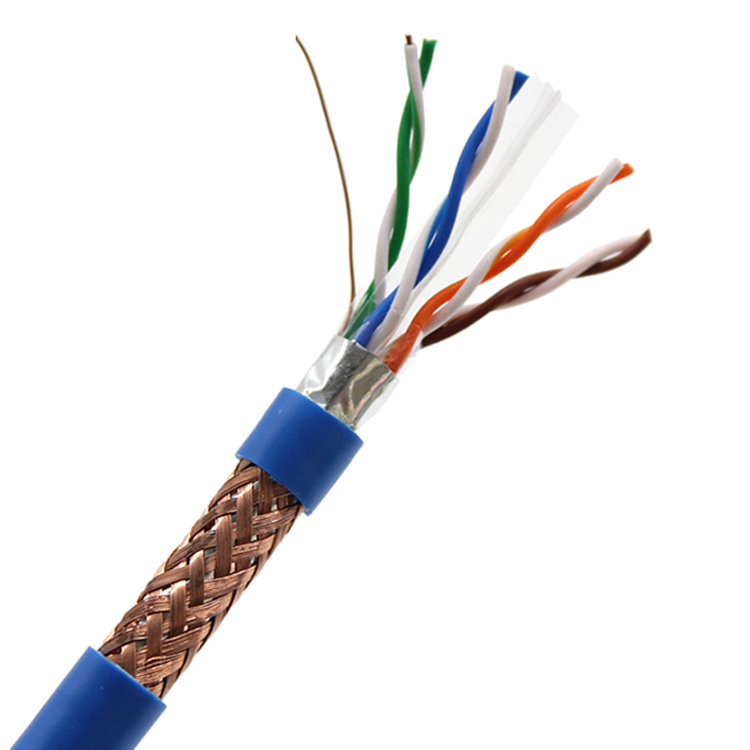 Cable de red blindado de cobre desnudo del cable de Ethernet de los 305m 23awg CAT6 el 1000ft