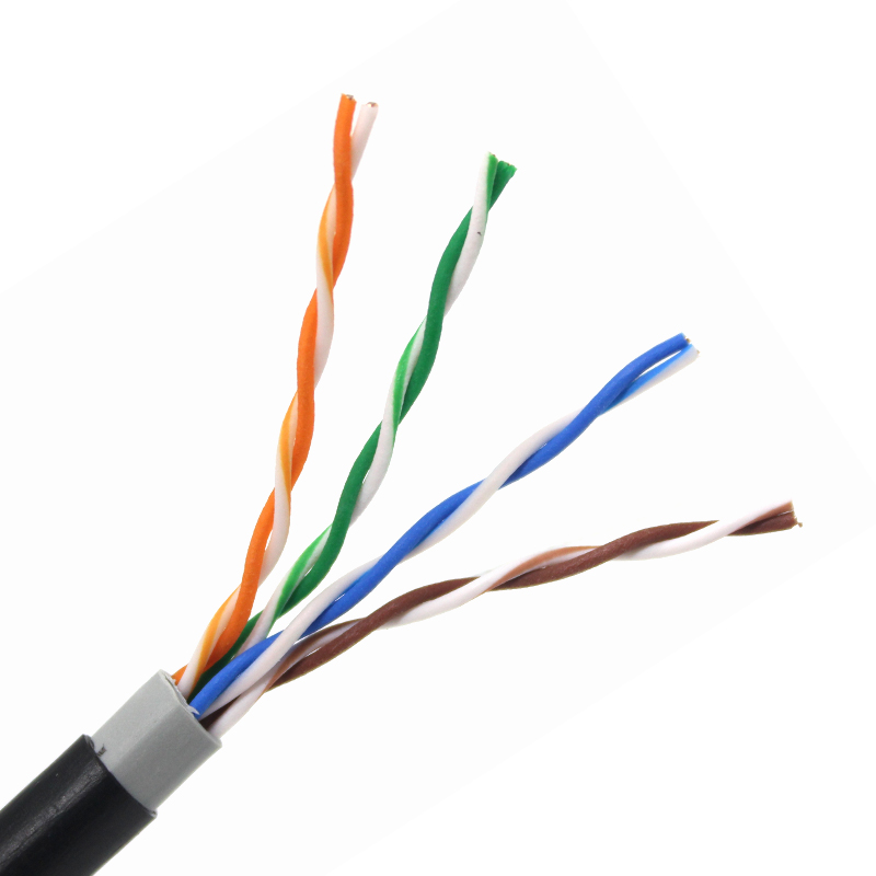 Deyò Waterproof Solid Bare Copper Cat5e 24 AWG Ethernet Kab