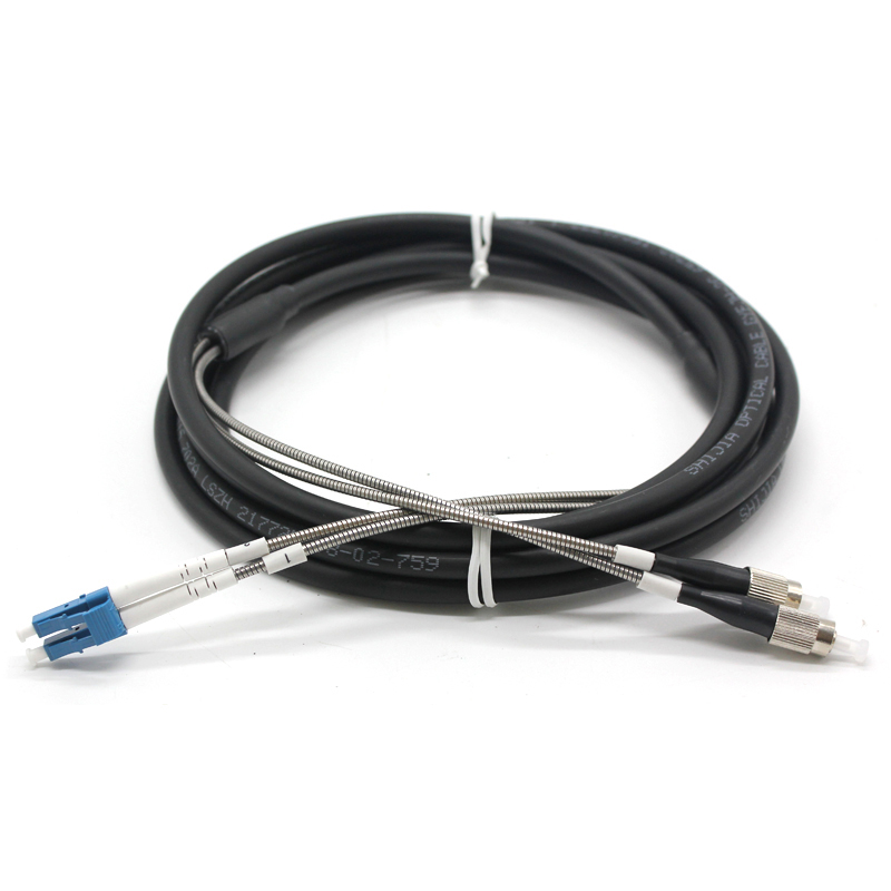 GYFJH 7,0 mm 2-leder udendørs patch ledning Basestation Fiberoptisk kabelsamling DLC-DLC FTTA