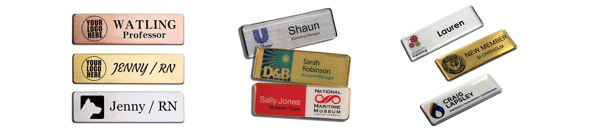 Magnetic Name Badges With Logo