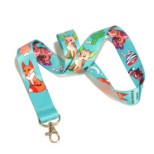 Full Color Printing Neck Straps Polyester Lanyards Keychain