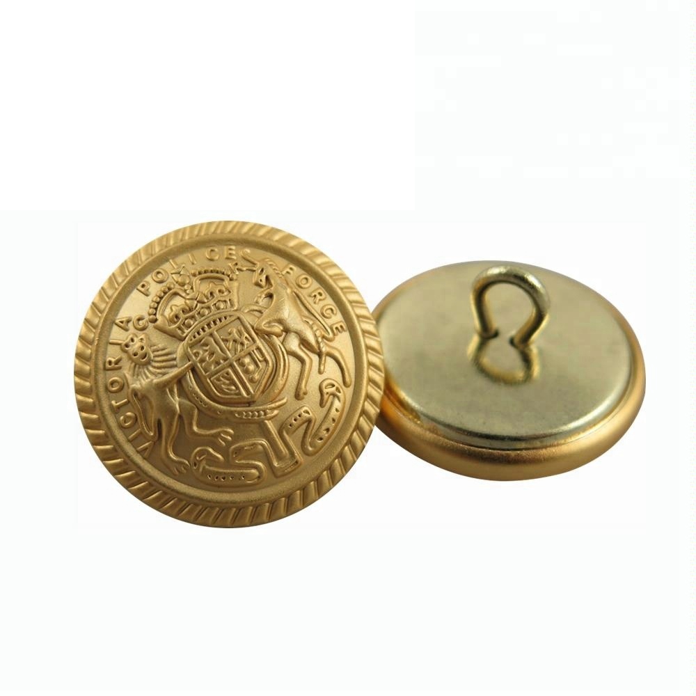 Benotzerdefinéiert Gold Bitzmaschin Button Metal Handwierksgeschir