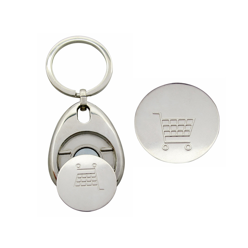 Suaicheantas Custom Shopping Trolley Token Coin Keychain