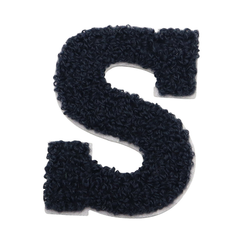 Patch di lettere in ciniglia da cucire per accessori di vestiti