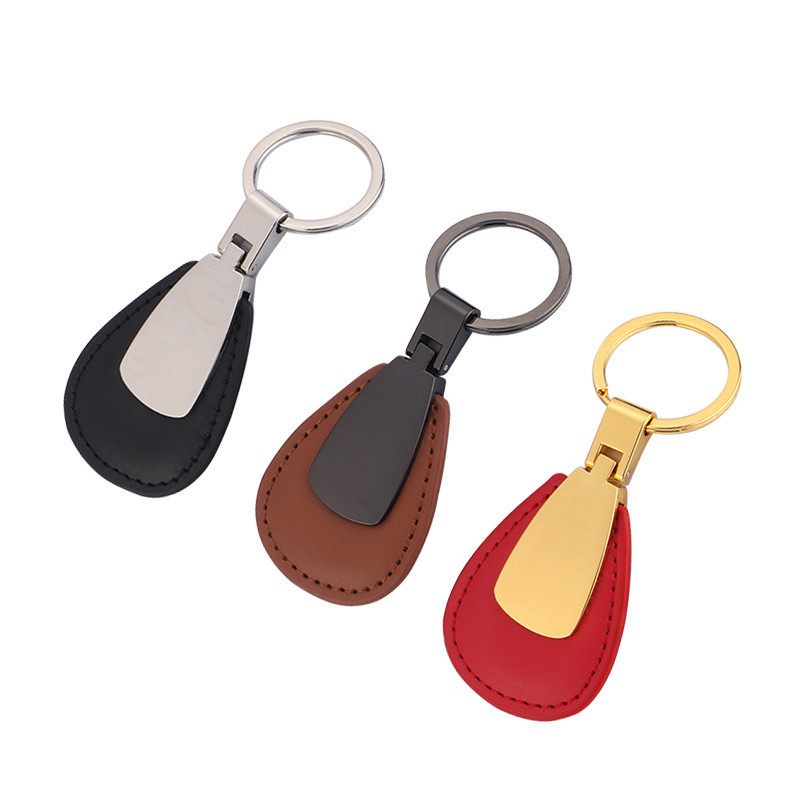 Promotional Gifts Leather Keychain Mei Laser Logo