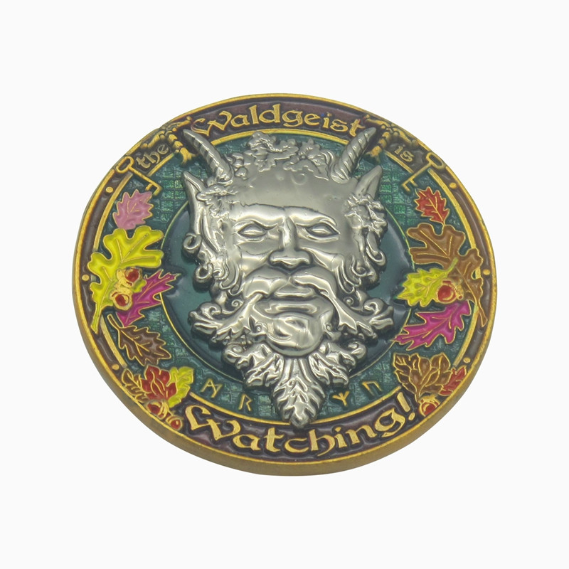 เหรียญ Waldgeist แบบกำหนดเองส่วนบุคคลสำหรับเป็นของที่ระลึก
